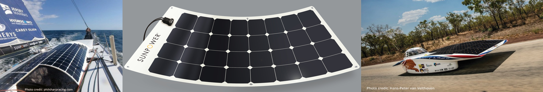 SunPower flexible solar panels